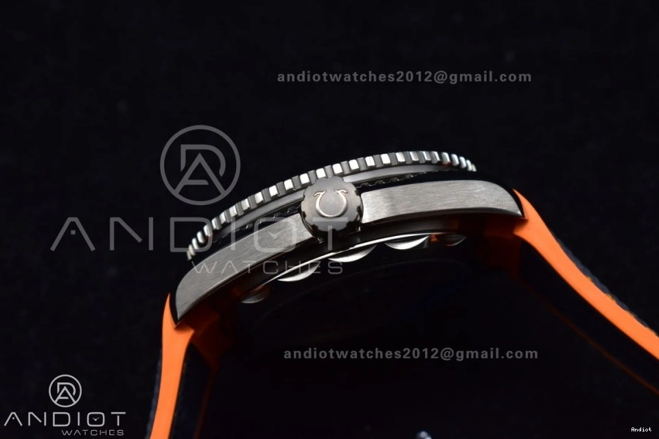 on Planet V2 Ocean Gray Super 1:1 43.5mm Dial VSF Nylon Clone Edition SS Orange Black Strap A8900 Best Bezel 1117